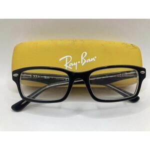 Ray-Ban RB 1530 3529 48-16-130 Black Crystal Full Rim Eyeglasses Frames In Case
